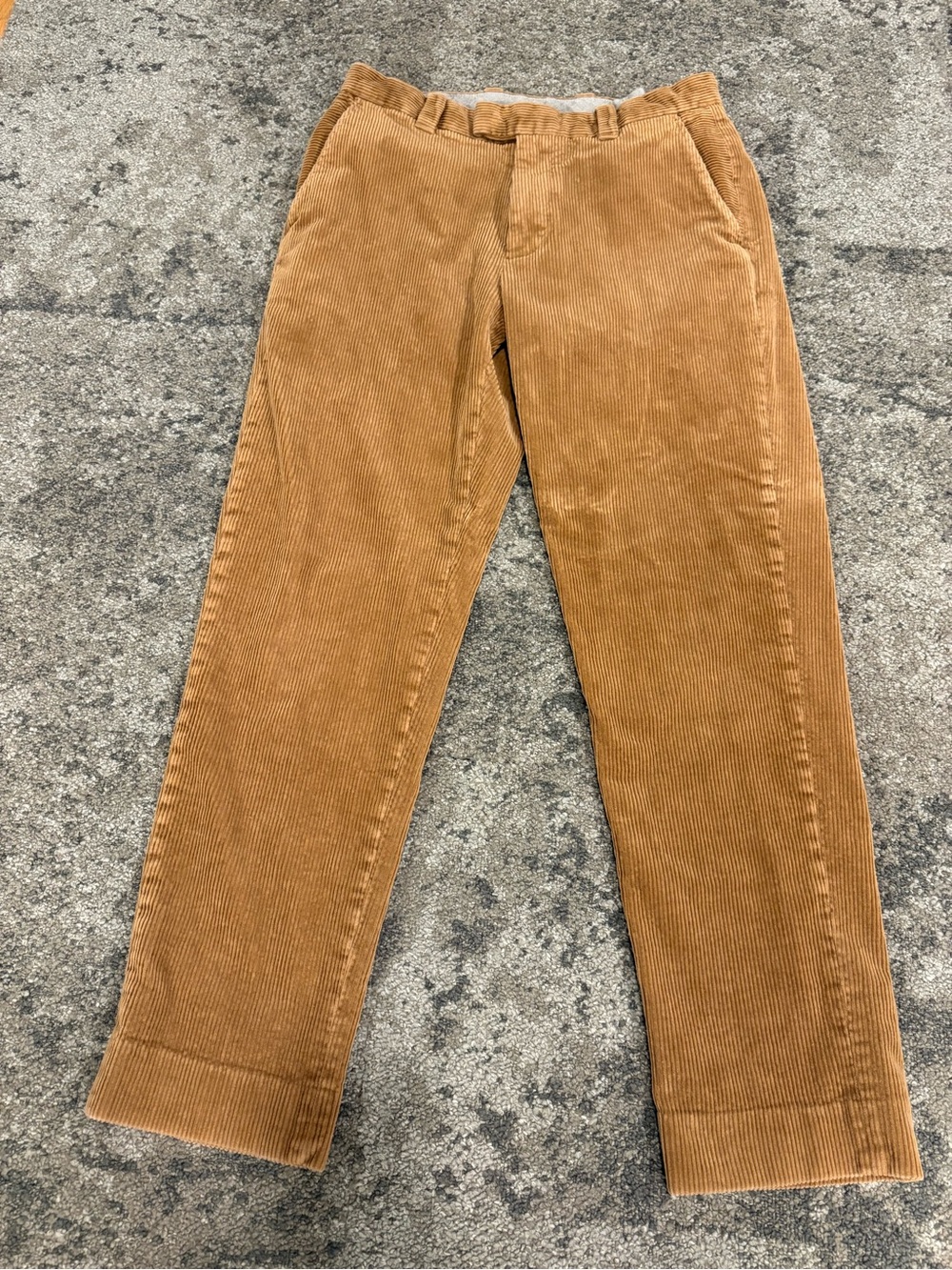 Men's Brooks Brothers Corduroy Pants in Camel Tan - Classic Straight Fit